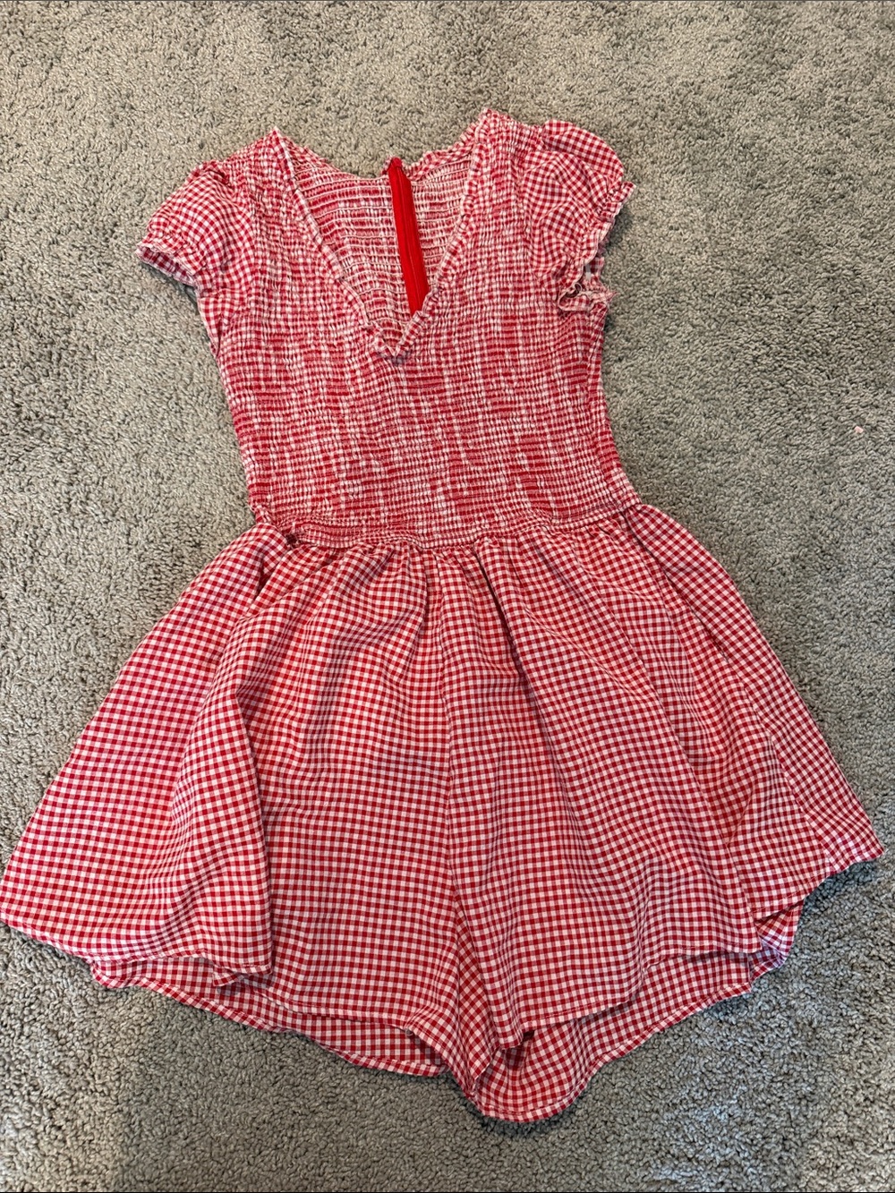 Gingham Romper
